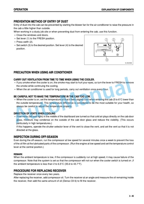 Komatsu D41E-6, D41P-6 Bull Dozer Operation and Maintenance Manual KEAM003600-3