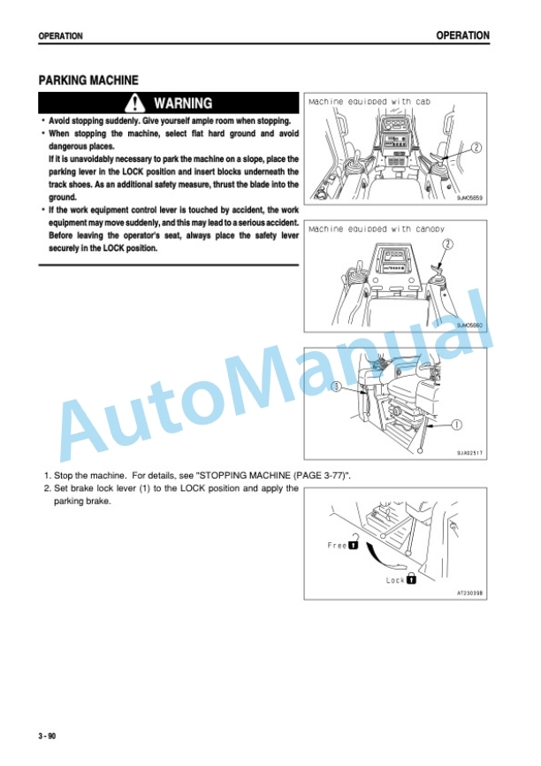 Komatsu D41E-6, D41P-6 Bull Dozer Operation and Maintenance Manual KEAM003600-4