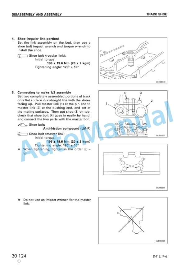 Komatsu D41E-6, D41P-6 Bull Dozer Shop Manual SEBM028801-5