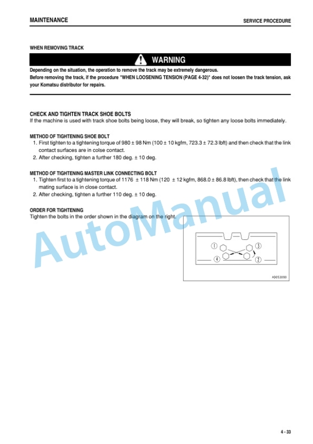Komatsu D475A-5 Bull Dozer Operation and Maintenance Manual PEN00093-10-5