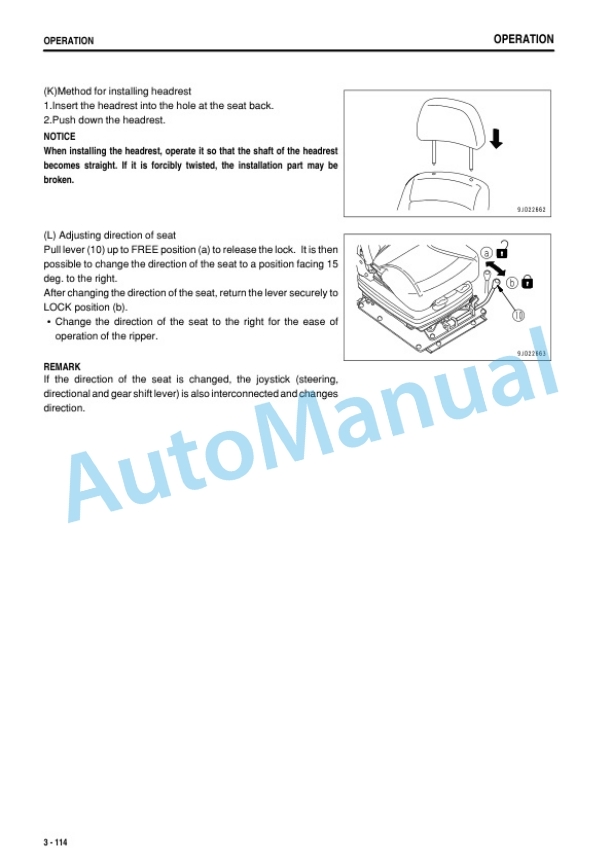 Komatsu D475A-5E0 Bull Dozer Operation and Maintenance Manual PEN01269-06-3