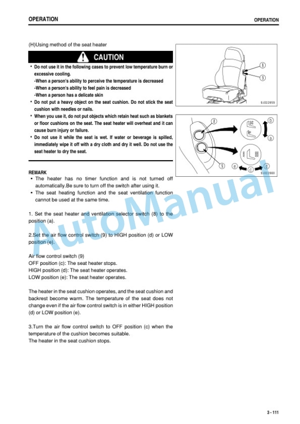 Komatsu D475A-5E0 Bull Dozer Operation and Maintenance Manual PEN01271-05-3