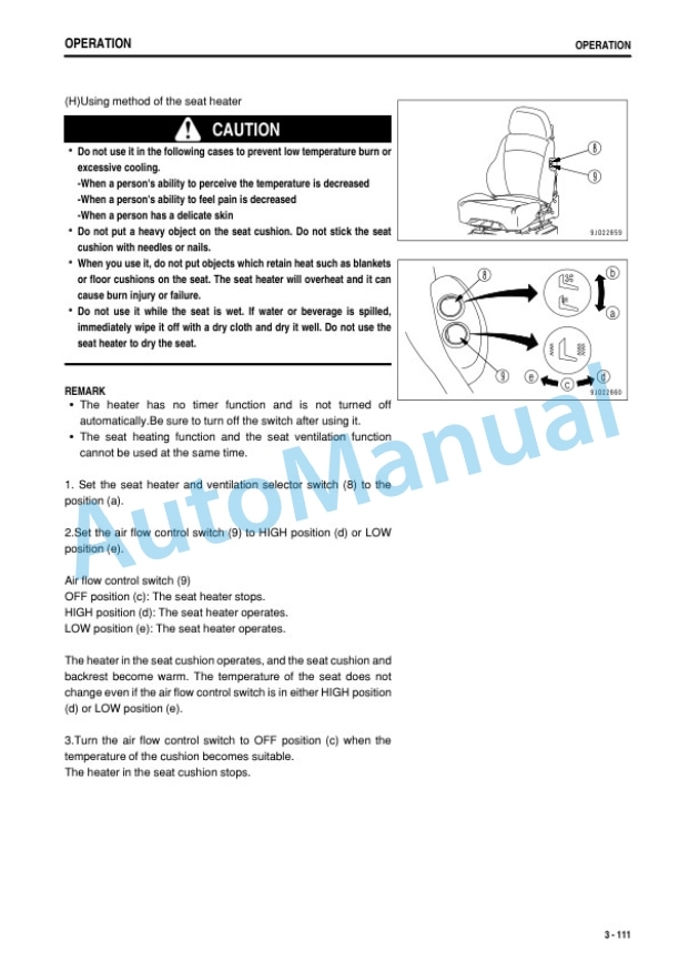 Komatsu D475A-5E0 Bull Dozer Operation and Maintenance Manual PEN01271-06-3