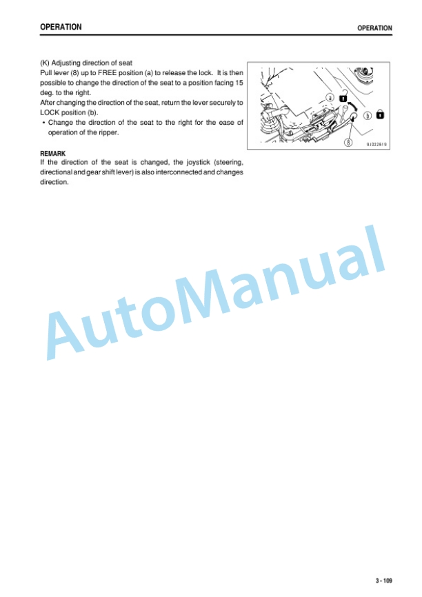 Komatsu D475A-5E0 Bull Dozer Operation and Maintenance Manual TEN00887-05-3
