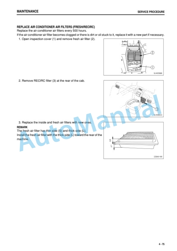 Komatsu D475A-5E0 Bull Dozer Operation and Maintenance Manual TEN00887-06-5