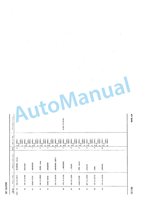 Komatsu D60A-6, D60P-6, D60PL-6, D60E-6, D65A-6, D65P-6, D65E-6 Bulldozer Parts Manual PEPB01440620-3