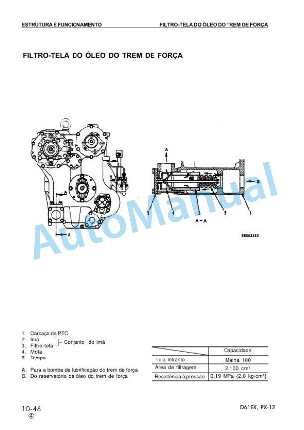 Komatsu D61EX-12, D61PX-12 Bull Dozer Shop Manual KPBM006002-2
