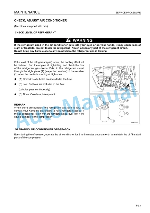 Komatsu D61EX-15, D61PX-15 Bull Dozer Operation and Maintenance Manual KEAM049700T-5