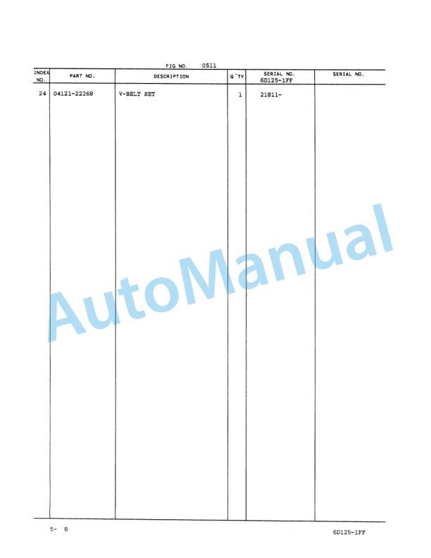 Komatsu D63E-1, D63E-1A Parts Manual PEPBU1410106-2