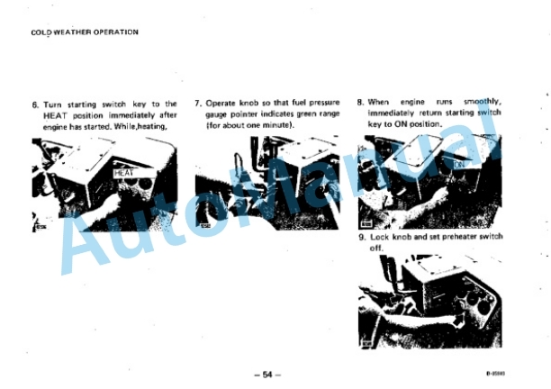Komatsu D65A-6, D65E-6, D65P-6 Bull Dozer Operation and Maintenance Manual SEAM144B02-3