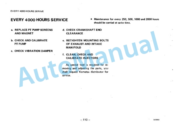 Komatsu D65A-6, D65E-6, D65P-6 Bull Dozer Operation and Maintenance Manual SEAM144B02-5
