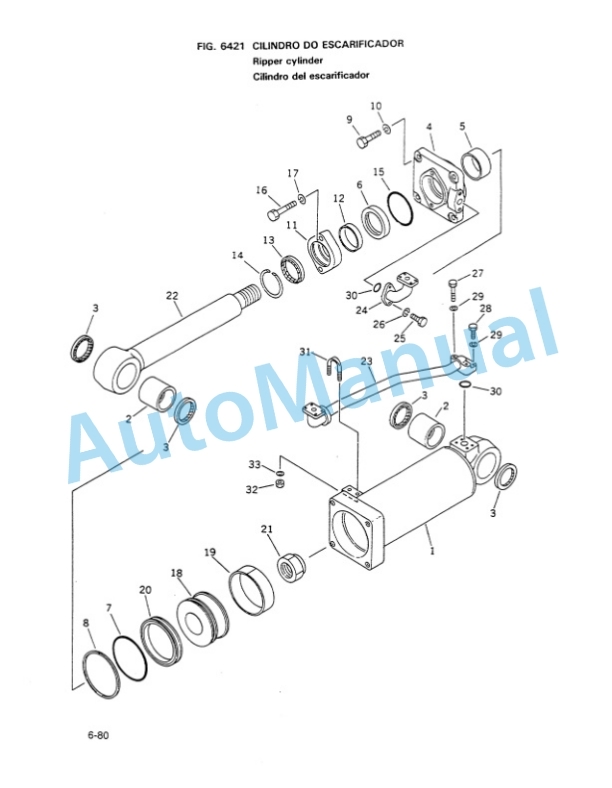 Komatsu D65E-8E Bulldozer Parts Manual KPPB001901-5