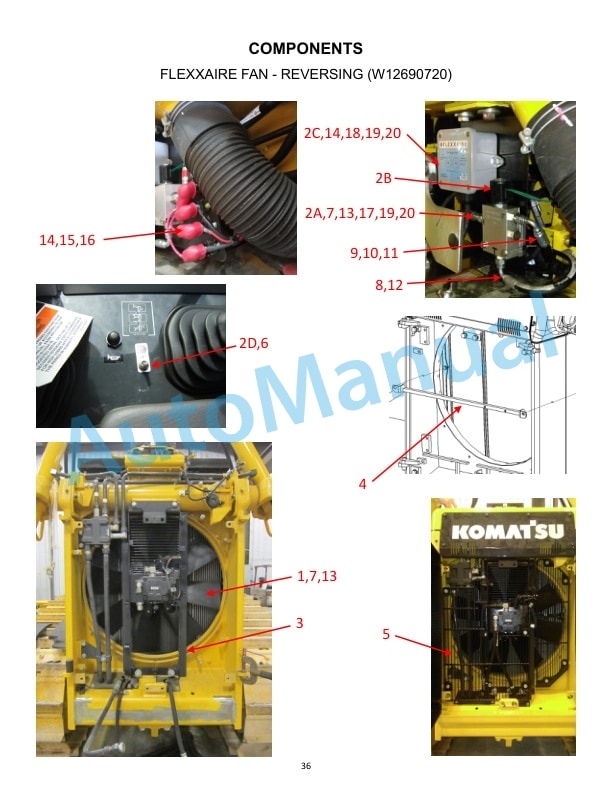 Komatsu D65EX-18, D65PX-18, D65WX-18 Waste Handler Dozer Parts Manual W12CLD6518002-3