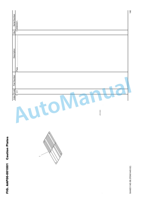Komatsu D65PX-17 Bull Dozer Parts Manual EEPC016101-2