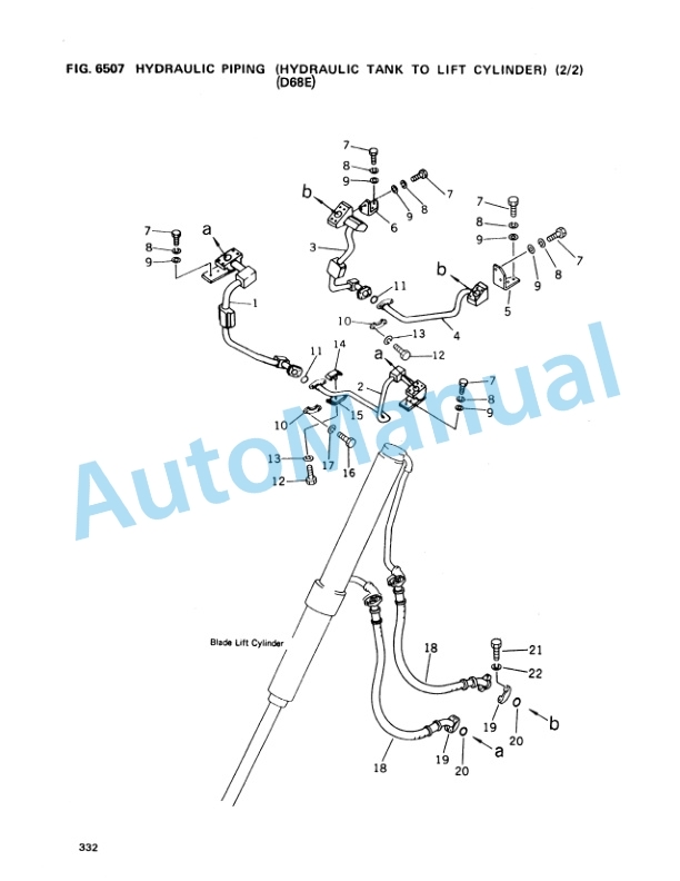Komatsu D68E-1A, D68P-1A Bulldozer Parts Manual BEPBU14400-5