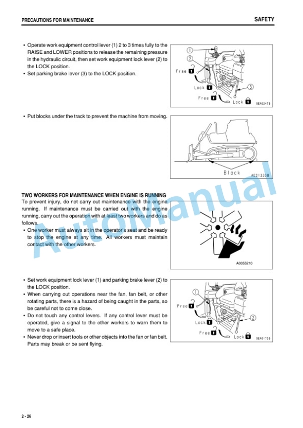 Komatsu D68ESS-12 Bull Dozer Operation and Maintenance Manual LEAMD68C02-2