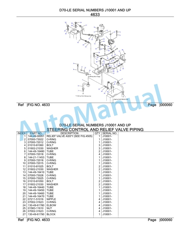 Komatsu D70-LE Parts Manual-4