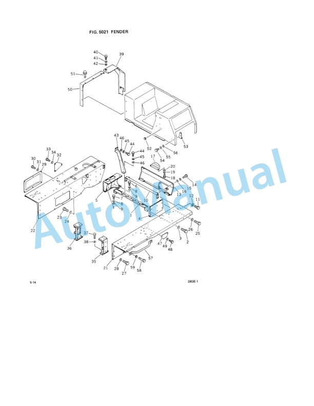 Komatsu D83E-1, D83P-1 Parts Manual PEPB015B0103-4
