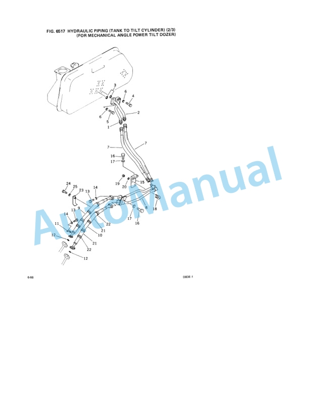 Komatsu D83E-1, D83P-1 Parts Manual PEPB015B0103-5