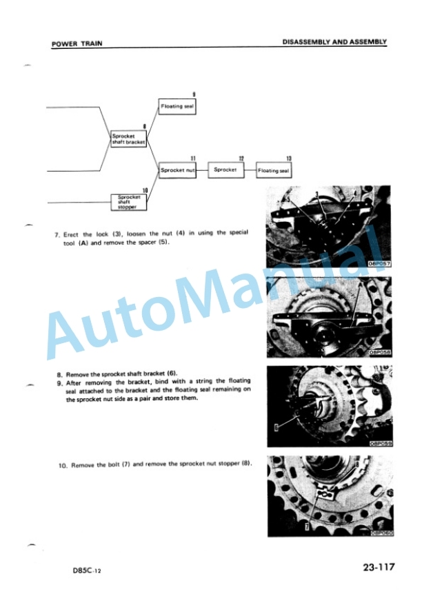 Komatsu D85C-12 PipeLayer Shop Manual SEBM0156B00-4