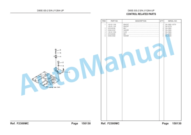 Komatsu D85E-SS-2, S6D125E-2 Parts Manual-3