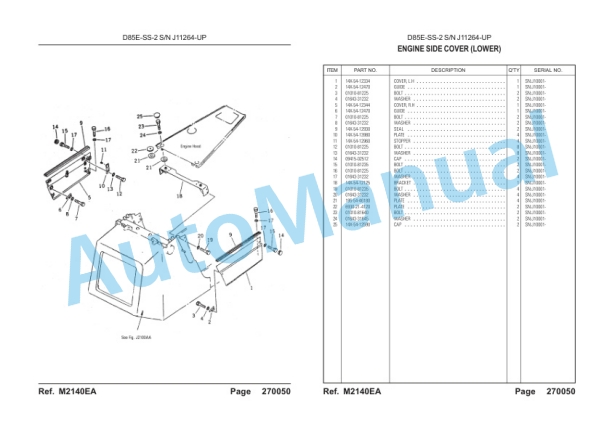 Komatsu D85E-SS-2, S6D125E-2 Parts Manual-5