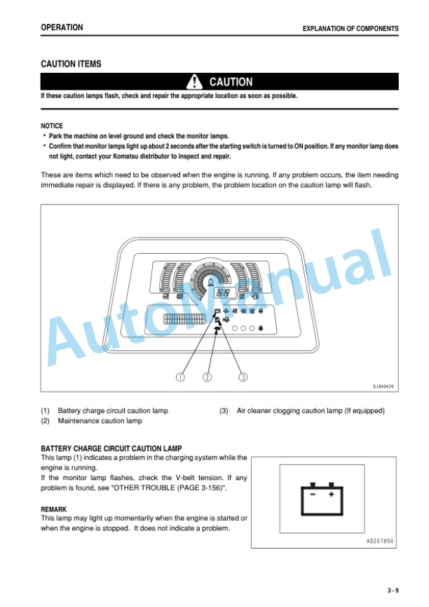 Komatsu D85EX-15E0, D85PX-15E0 Bull Dozer Operation and Maintenance Manual PEN01307-02-2