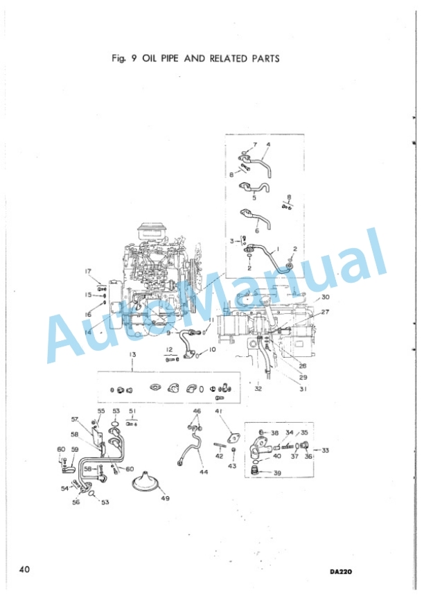 Komatsu DA220 Diesel Engine Parts Manual DA220-PE4-3