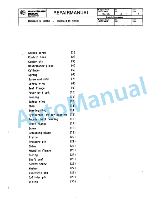 Komatsu Demag Hydraulic Shovel Repair Manual 3 Komatsu Demag Hydraulic Shovel Repair Manual - Image 3