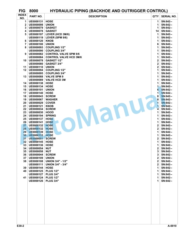 Komatsu E03-2 Excavator Parts Manual-2