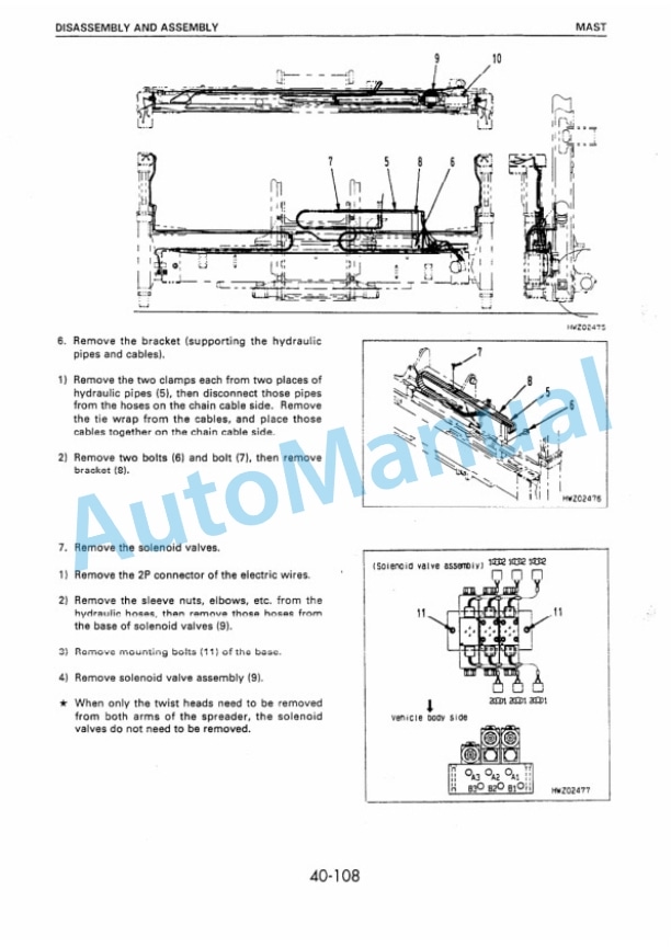 Komatsu F4EC-1, F5EC-1, F6EC-1 Empty Container Handler Shop Manual BEE06E4-01-4