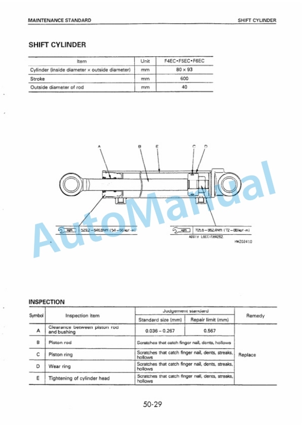 Komatsu F4EC-1, F5EC-1, F6EC-1 Empty Container Handler Shop Manual BEE06E4-01-5