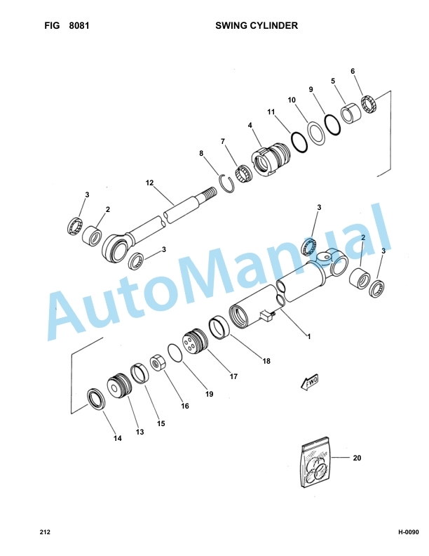 Komatsu FAI 212 Hydraulic Excavator Parts Manual 21200007-5