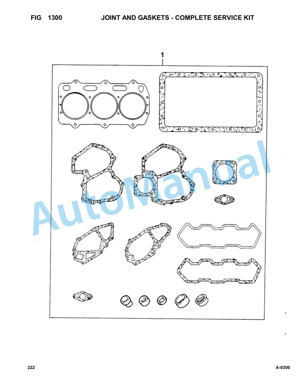 Komatsu FAI 222 Hydraulic Excavator Parts Manual 22201043-2