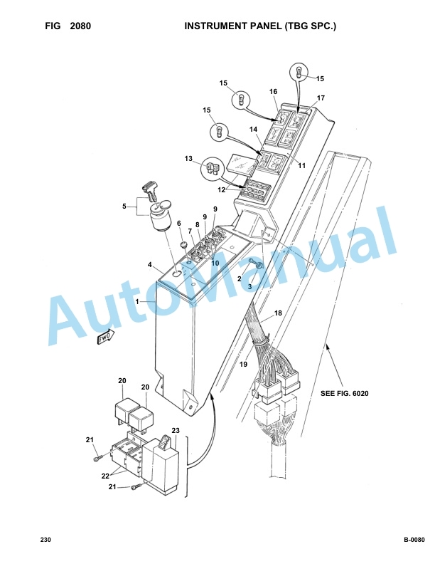 Komatsu FAI 230 Hydraulic Excavator Parts Manual 23000014-2