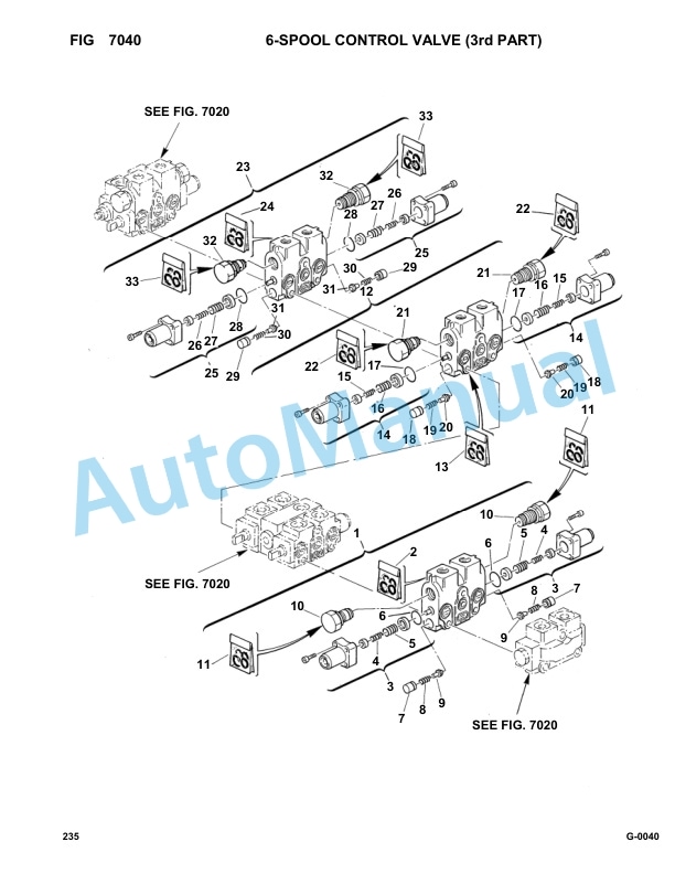 Komatsu FAI 235 Hydraulic Excavator Parts Manual 23500014-4