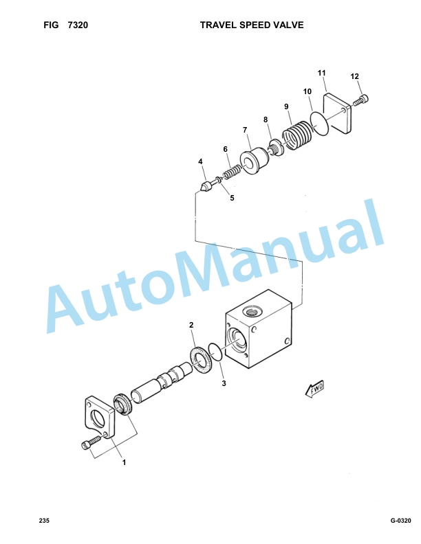 Komatsu FAI 235 Hydraulic Excavator Parts Manual 23500014-5