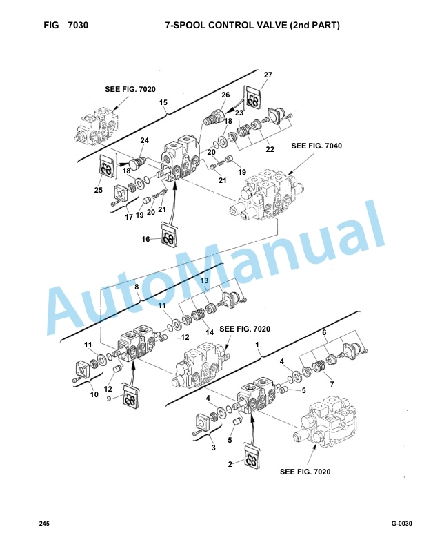 Komatsu FAI 245 Hydraulic Excavator Parts Manual 24500007-4