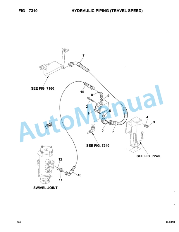 Komatsu FAI 245 Hydraulic Excavator Parts Manual 24500007-5