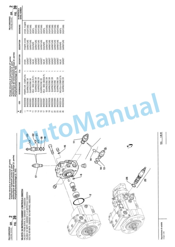 Komatsu Fai 556 Wheel Loader Parts Manual PR4L55610-4