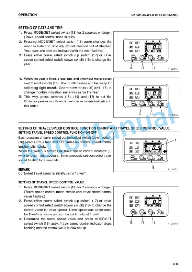 Komatsu FB10-12, FB14-12, FB15-12, FB18-12, FB15G-12, FB18G-12, FB20A-12, FB20AG-12 Electric Lift Truck Operation and Maintenance Manual ABA12E1-01-3