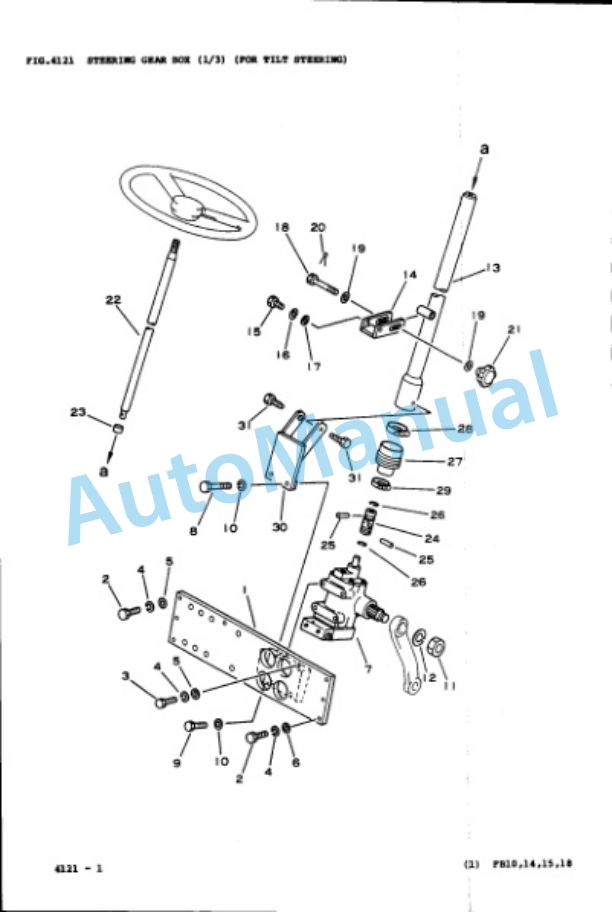 Komatsu FB10-5, FB14-5, FB15-5, FB18-5, FB10L-5, FB14L-5, FB15L-5, FB18L-5, FB15H1-5, FB18H1-5, FB15H, FB18H Parts Manual PBA05A1-04-4