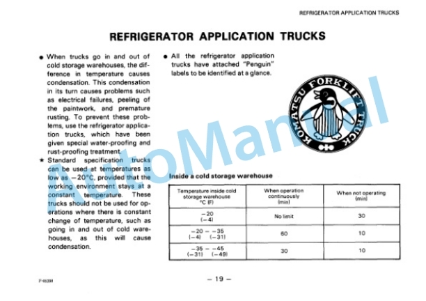 Komatsu FB10M-2, FB13M-2, FB15M-2, FB18M-2 Forklift Truck Operation and Maintenance Manual FBM10_18.2-AE3-3