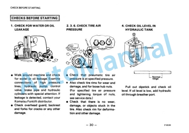 Komatsu FB10M-2, FB13M-2, FB15M-2, FB18M-2 Forklift Truck Operation and Maintenance Manual FBM10_18.2-AE3-4