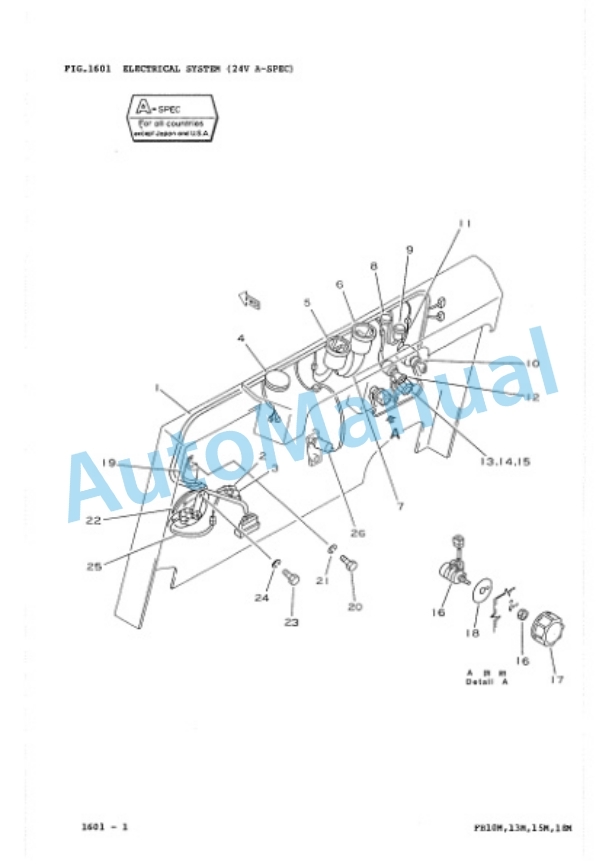 Komatsu FB10M-2, FB13M-2, FB15M-2, FB18M-2 Forklift Truck Parts Manual FB10M_18M-2-PNE1-3