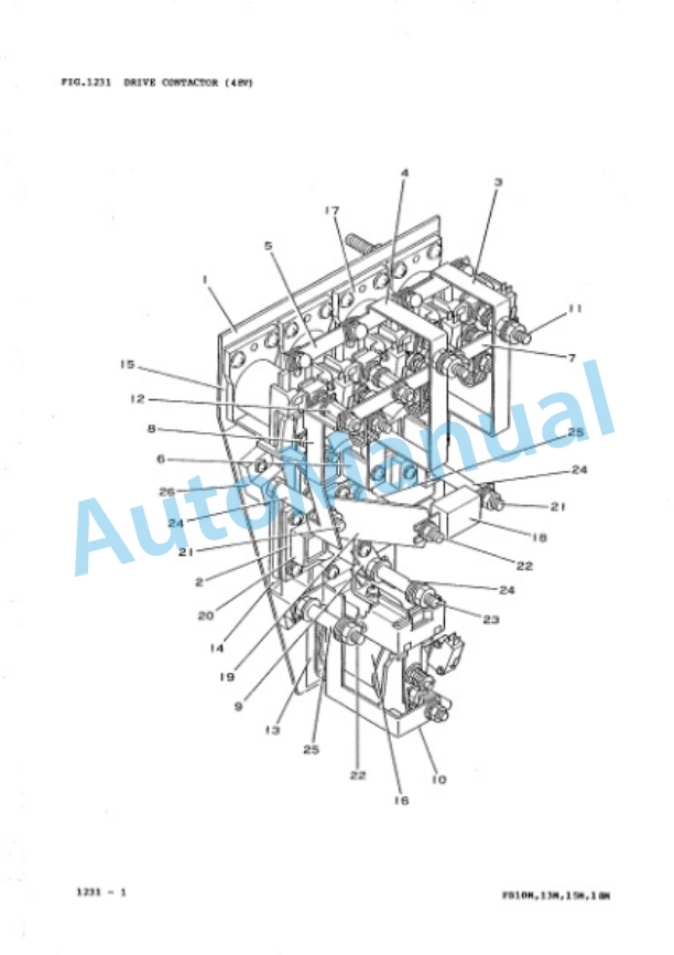 Komatsu FB10M-2, FB13M-2, FB15M-2, FB18M-2 Forklift Truck Parts Manual PMA02A1-03-2