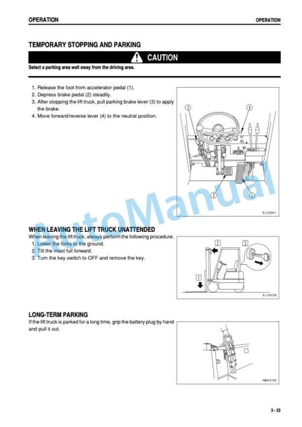 Komatsu FB10M-3, FB13M-3, FB15M-3, FB18M-3 Electric Lift Truck Operation and Maintenance Manual AMA03EC1-01-4
