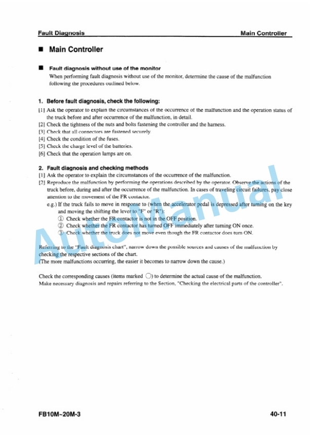 Komatsu FB10M-3, FB13M-3, FB15M-3, FB18M-3, FB20M-3 Electrical Equipment Shop Manual BMA03E1-01-4