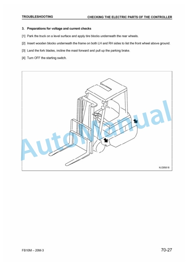 Komatsu FB10M-3, FB13M-3, FB15M-3, FB18M-3, FB20M-3 Electrical Equipment Shop Manual BMA03E1-02-5