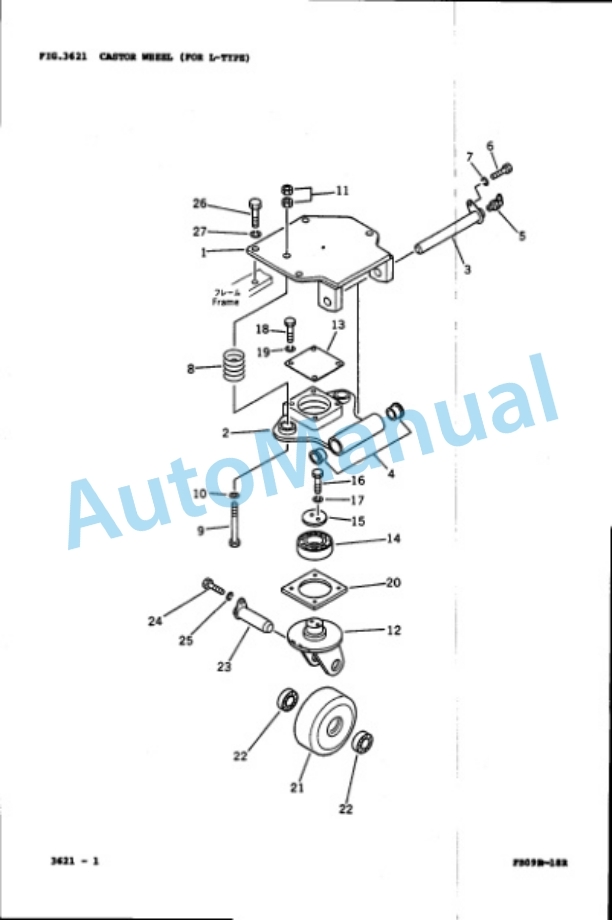 Komatsu FB10RL-8, FB13RL-8, FB14RL-8, FB15RL-8, FB18RL-8, FB15RJ-8, FB18RJ-8, FB14RS-8, FB15RS-8, FB18RS-8, FB09RC Parts Manual PRA08A1-02-3